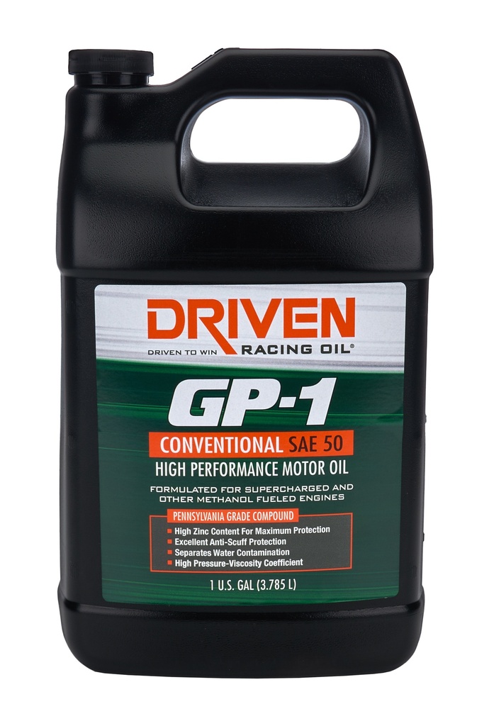 [JGP19516] Driven Racing Oil - GP-1 Conventional Oil SAE 50w 1 Gallon