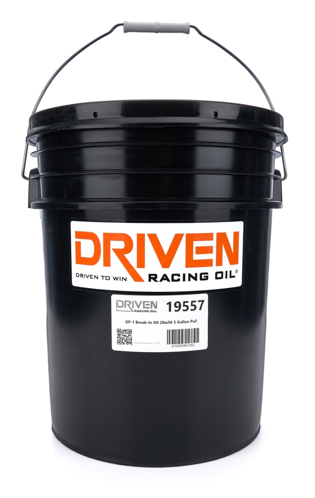 [JGP19557] Driven Racing Oil - GP-1 Conventional Break- In Oil 20w50 5 Gallon