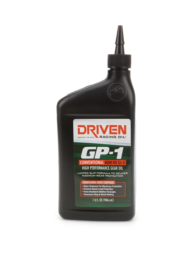 Driven Racing Oil - GP-1 Conventional 80W90 GL5 Gear Oil 1 Quart