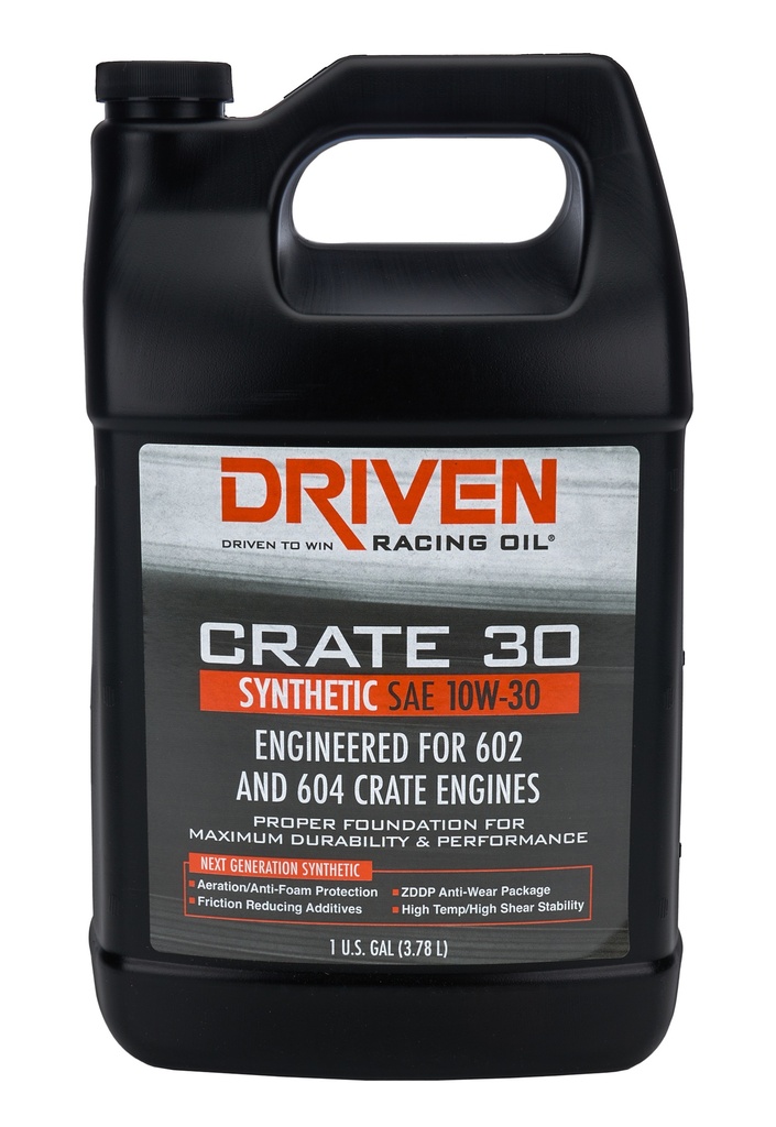 [JGP22308] Driven Racing Oil - Crate 30 10w30 Synthetic Oil 1 Gallon
