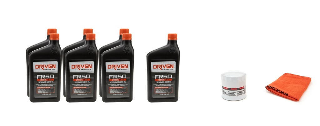 Driven Racing Oil - 5w50 Oil Change Kit 07- 12 Mustang GT500 5.4L