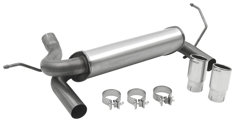 [DYN39510] Dynomax - SS Axle Back Exhaust 07-18 Wrangler 3.6/3.8L