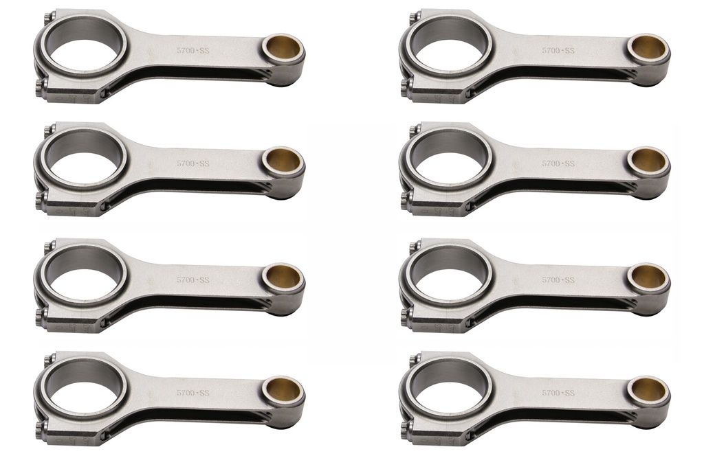 [EAGCRS5700S3D] Eagle - SBC 4340 Forged H-Beam Rods 5.700