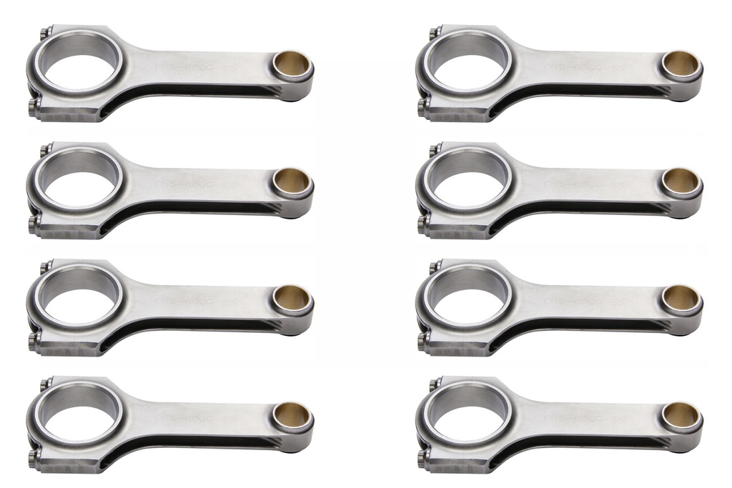 [EAGCRS6000S3D2000] Eagle - SBC 4340 Forged H-Beam Rods 6.000 w/ARP2000 Blt