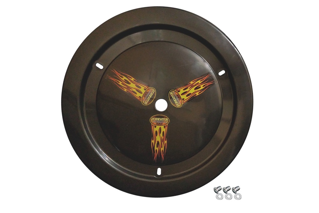 [DOM1012-D-BK] Dominator Race Products - Wheel Cover Dzus-On Black