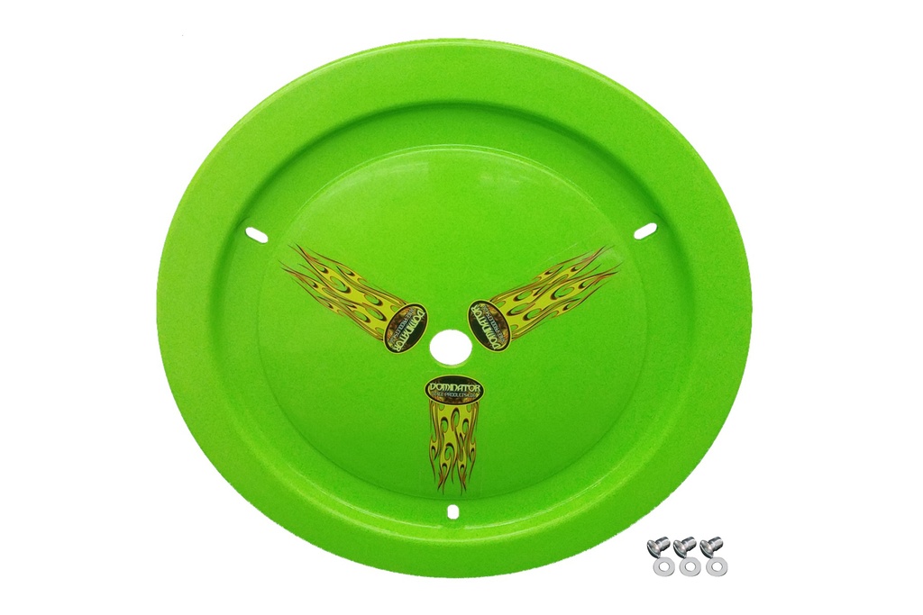 [DOM1012-D-XG] Dominator Race Products - Wheel Cover Dzus-On Xtr Green