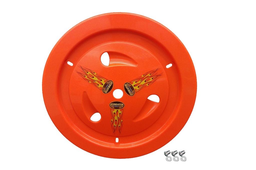 [DOM1013-B-FLO-OR] Dominator Race Products - Wheel Cover Bolt-On Fluo Orange