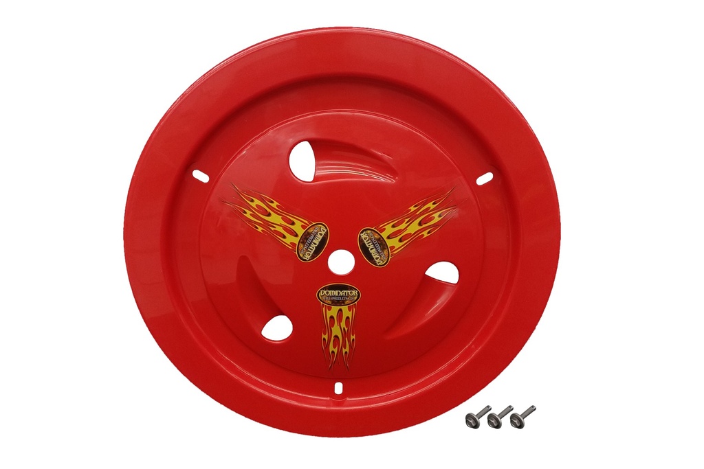 [DOM1013-B-RD] Dominator Race Products - Wheel Cover Bolt-On Red