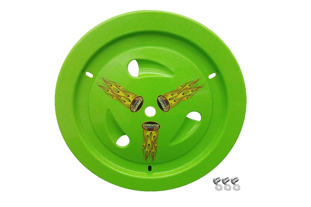 [DOM1013-D-XG] Dominator Race Products - Wheel Cover Dzus-On Xtr Green