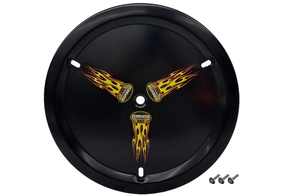 Dominator Race Products - Wheel Cover Aluminum Bolt-On 15in Black