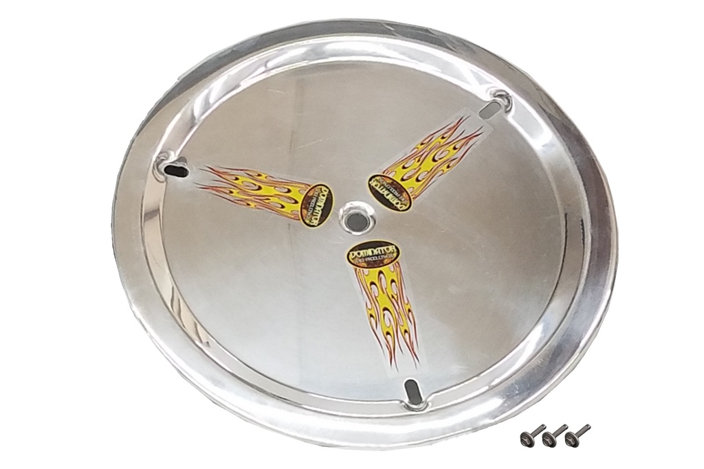 Dominator Race Products - Wheel Cover Aluminum Bolt-On 15in Polished