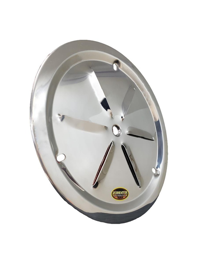 [DOM1031-B-POL] Dominator Race Products - Wheel Cover Louver Vent Alum Bolt 15in Polished