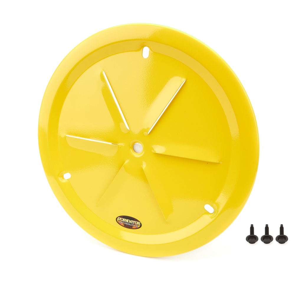 Dominator Race Products - Wheel Cover Louver Vent Alum Bolt 15in Yellow