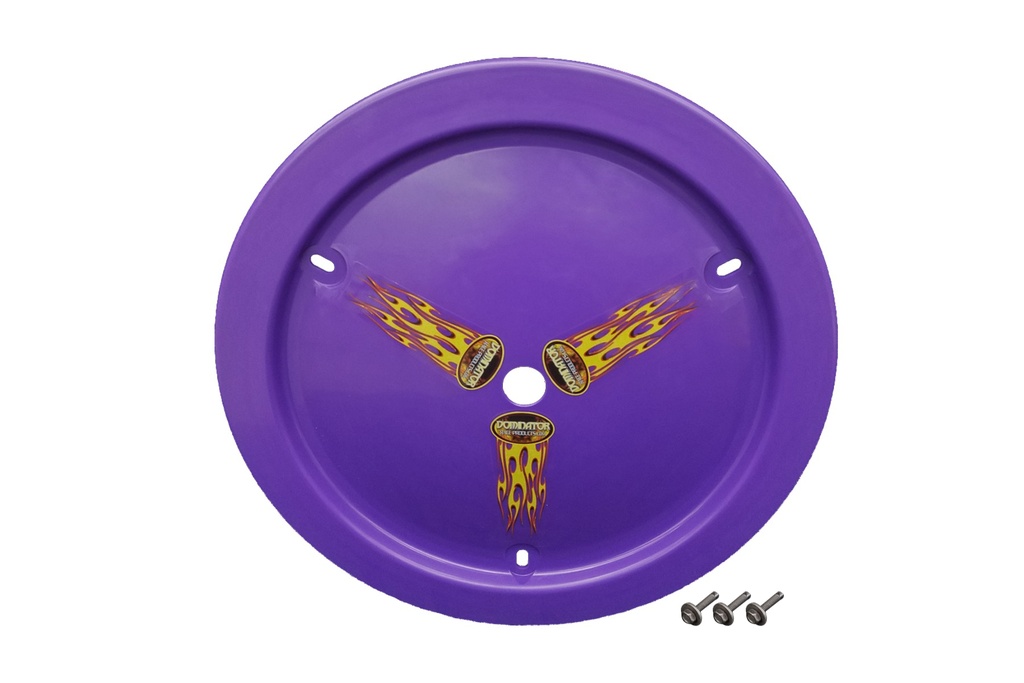 Dominator Race Products - Wheel Cover Bolt-On Purple Real Style