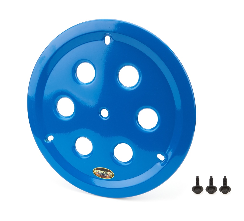 [DOM1032-B-BL] Dominator Race Products - Wheel Cover Hole Vent Alum Bolt 15in Blue