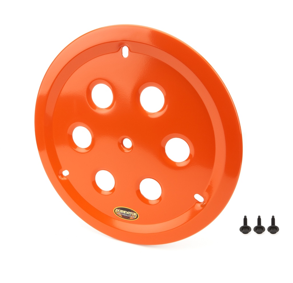 [DOM1032-B-OR] Dominator Race Products - Wheel Cover Hole Vent Alum Bolt 15in Orange