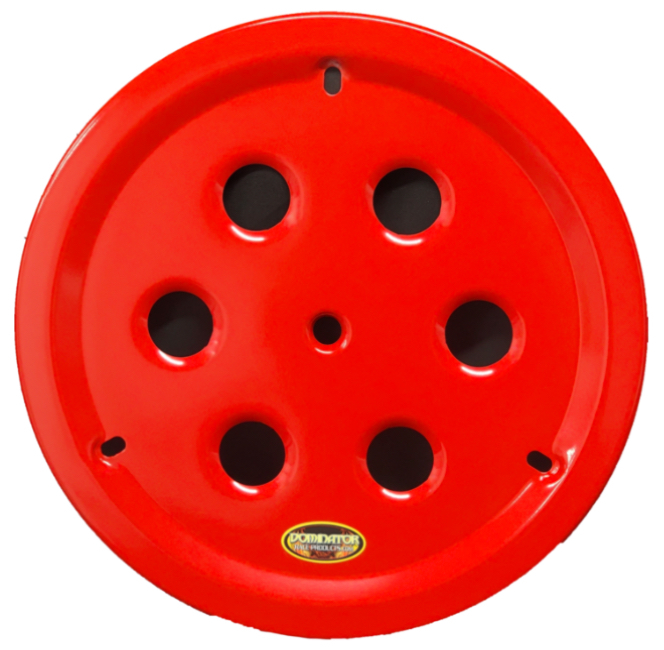 Dominator Race Products - Wheel Cover Hole Vent Alum Bolt 15in Red