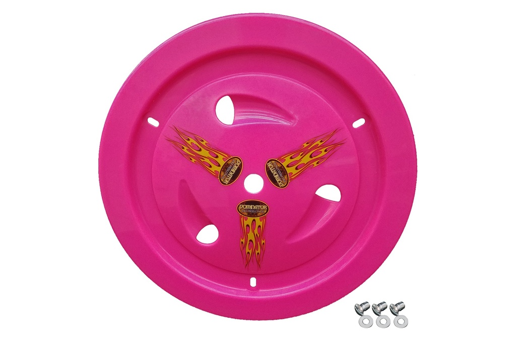 [DOM1007-D-PK] Dominator Race Products - Wheel Cover Dzus-On Pink Real Style