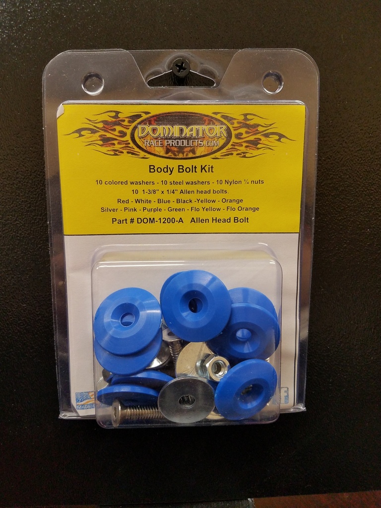 Dominator Race Products - Body Bolt Kit Blue Allen Head