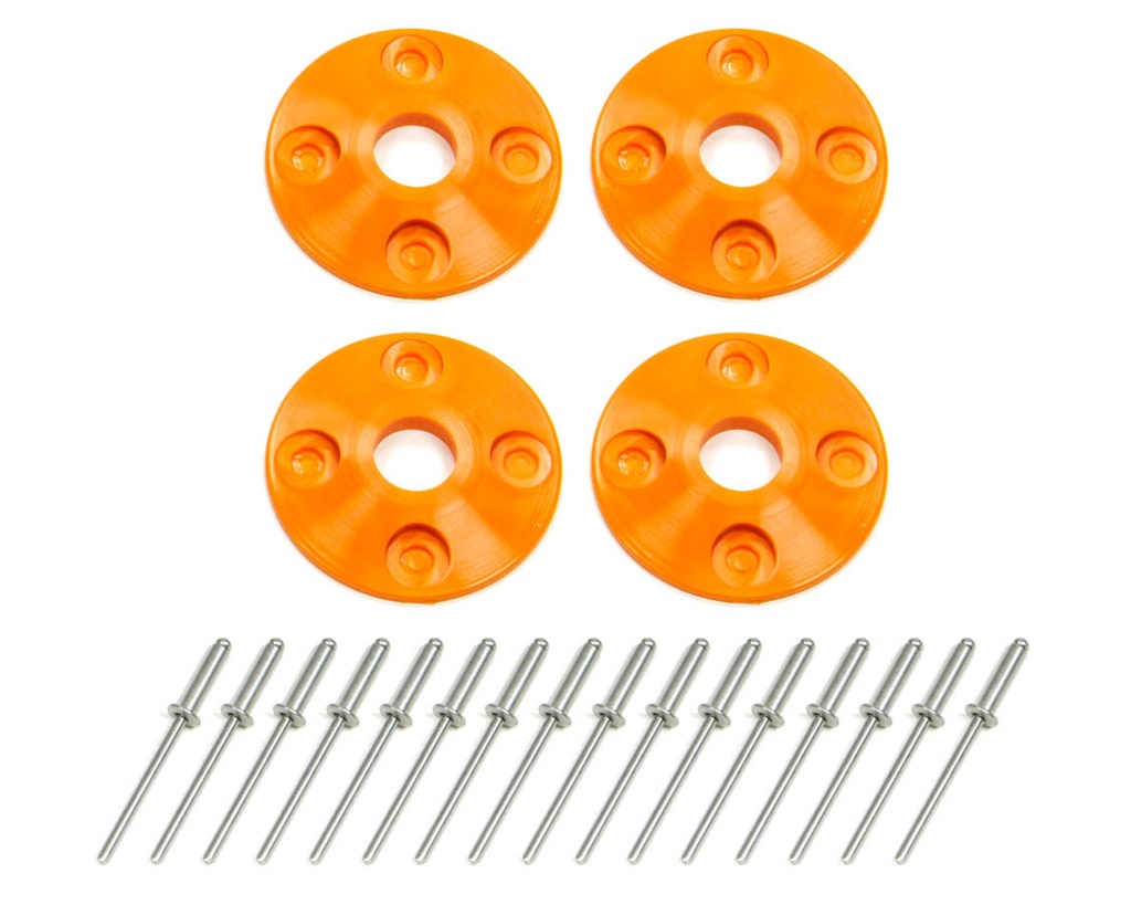 [DOM1202-OR] Dominator Race Products - Scuff Plate Plastic 4pk Orange