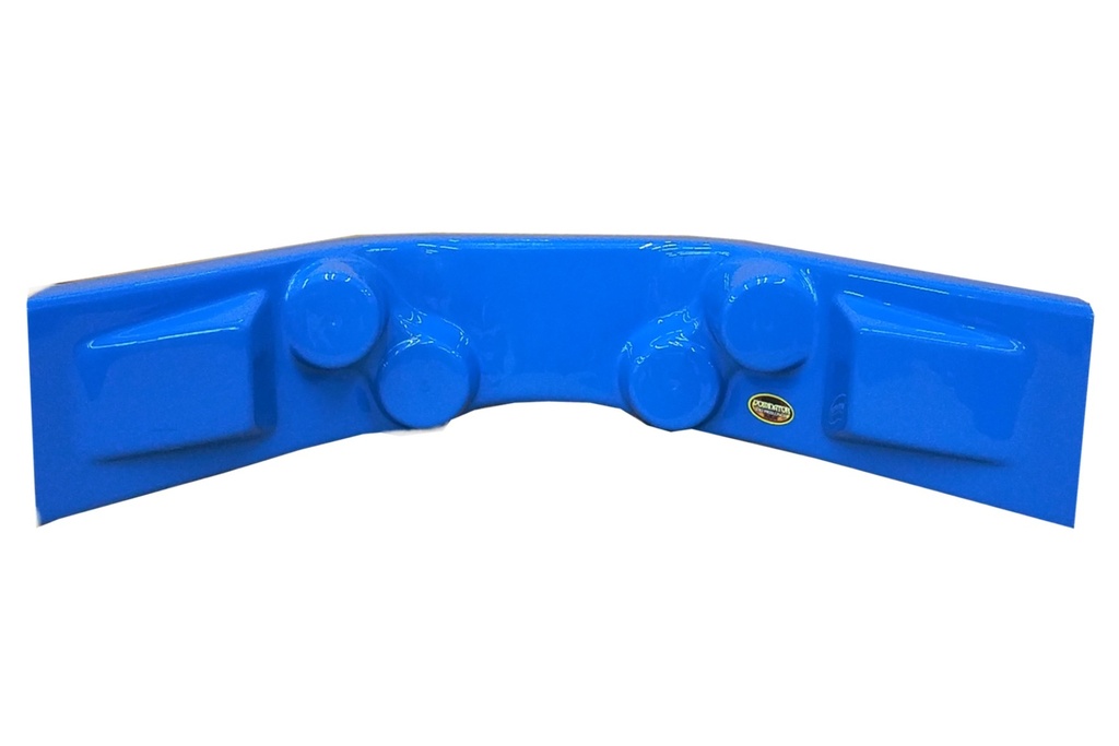 [DOM910-BL] Dash Panel Curved Blue 30in w x 12in d x 6.5in