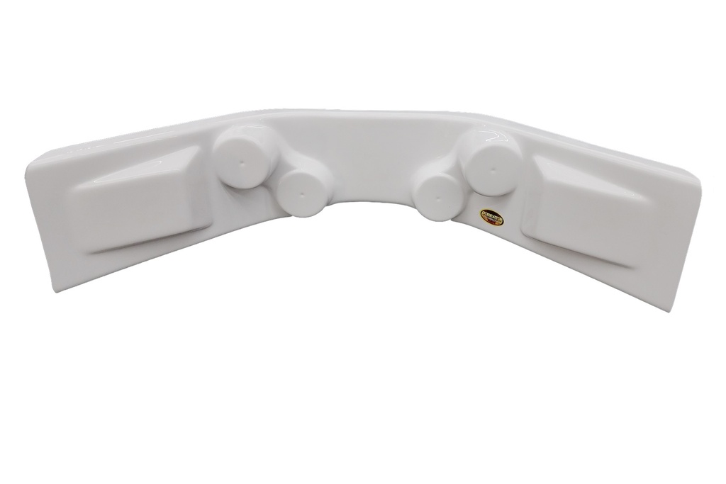 [DOM910-WH] Dash Panel Curved White 30in x 12in x 6.5in