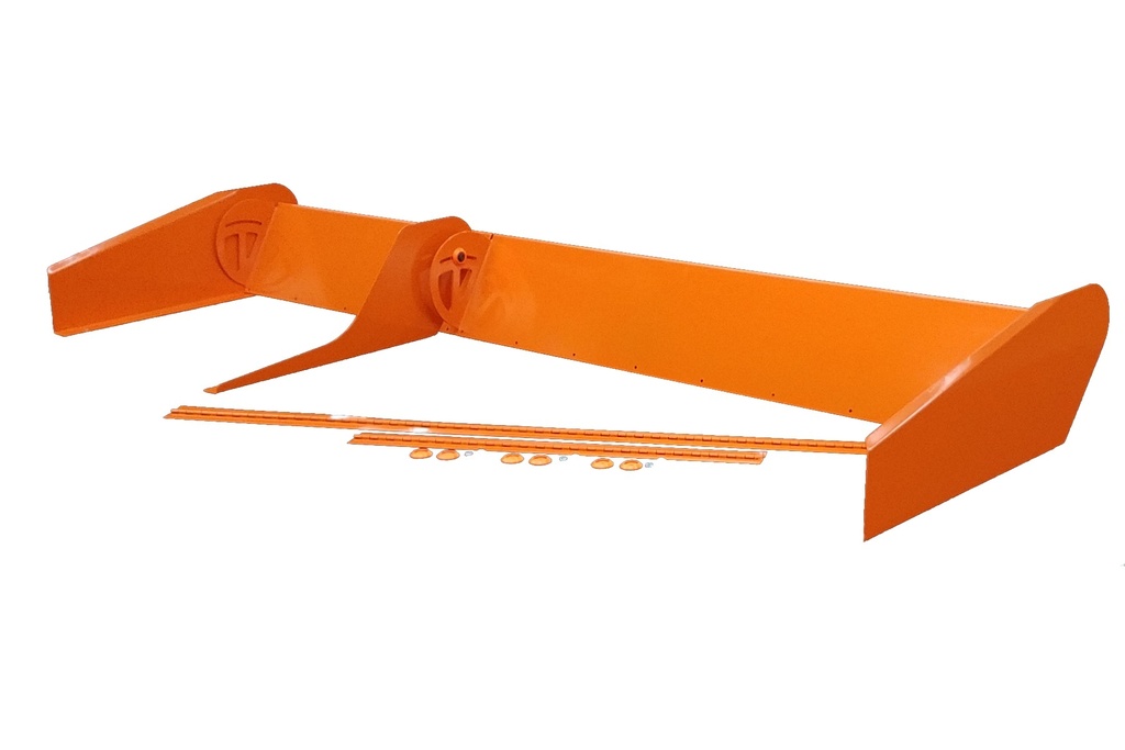 [DOM915-OR] Spoiler 8in Tall x 72in Orange 2pc