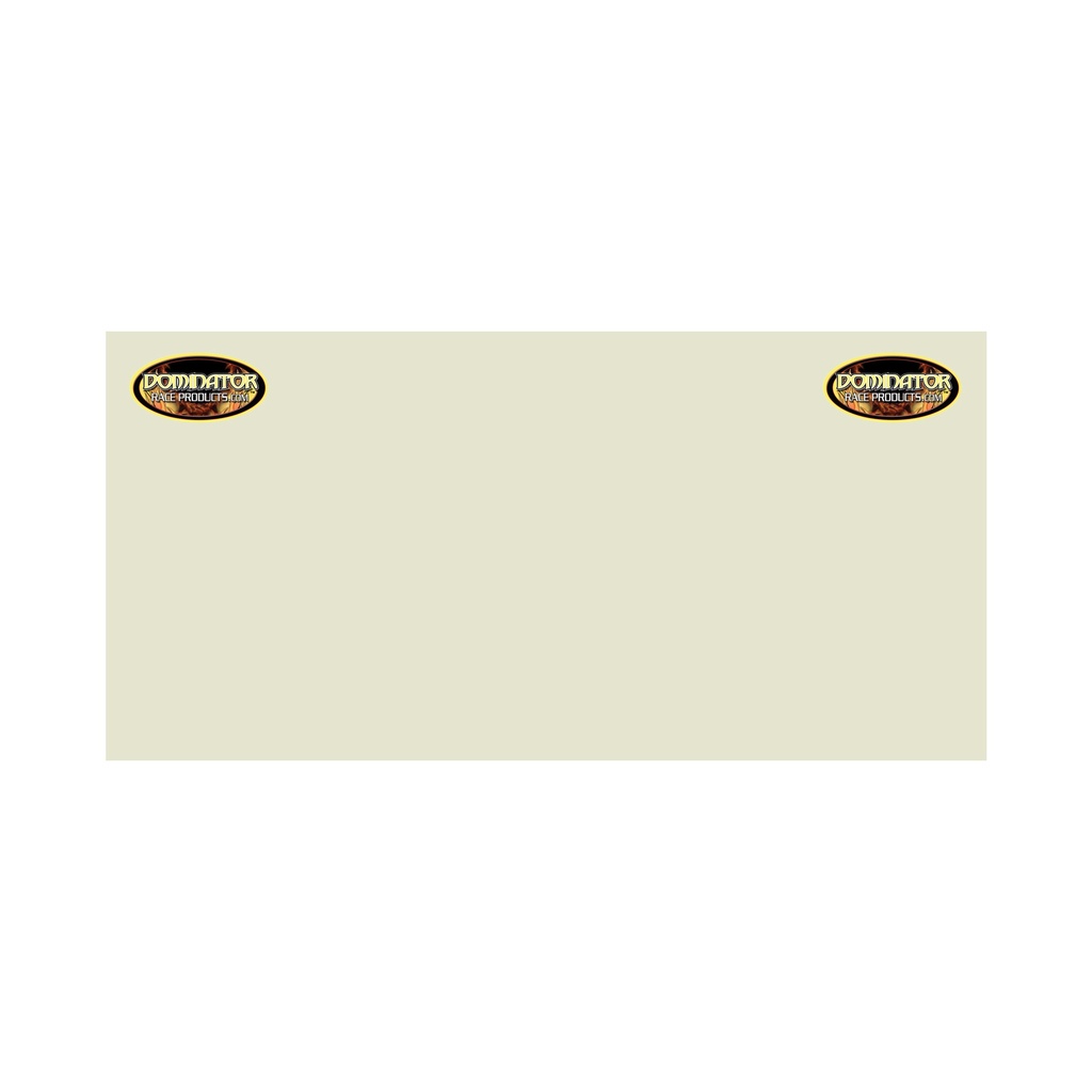 Dominator Race Products - Quarter Panel Mod White 30in x 70in
