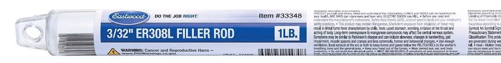 [EAS33348] Eastwood - Filler Rod ER308L 3/32 1LB