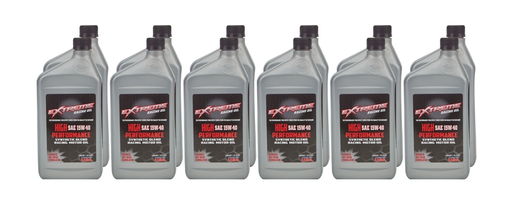 [EROHP15W40C] Extreme Racing Oil - 15W40 Synthetic Blend 12 X 1 Quart