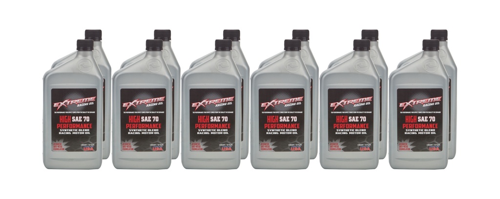 [EROHPSAE-70C] Extreme Racing Oil - SAE 70 Synthetic Blend 12 x 1 Quart