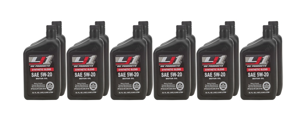 [EROSP5W-20C] Extreme Racing Oil - 5W20 Synthetic Blend 12 X 1 Quart