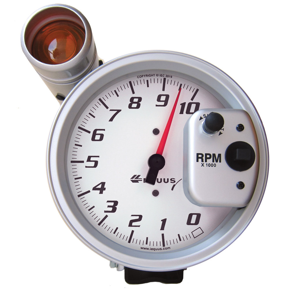 [EQUE5080] Equus - 5in Dia Tachometer 10K Rpm W/Ext Shift-lite