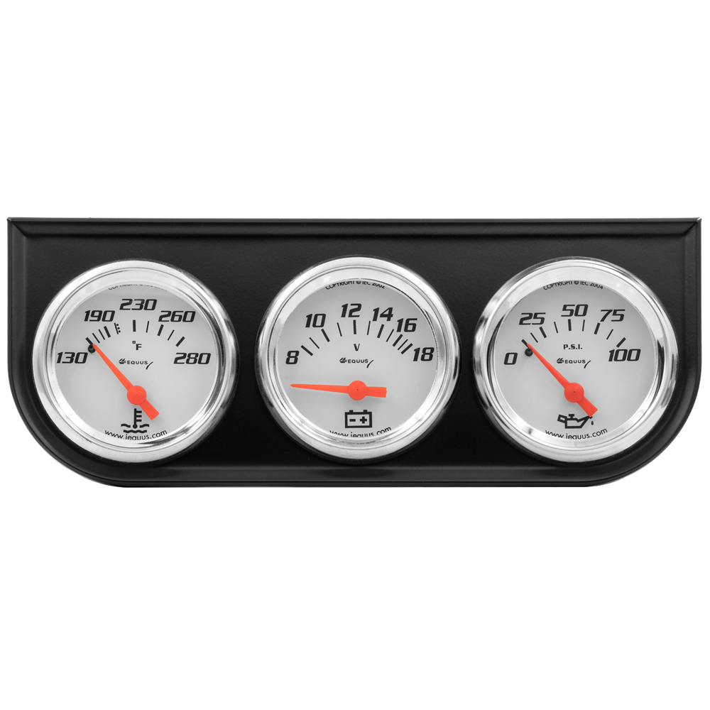 [EQUE5200] Equus - 2.0 Dia Triple Gauge Set W/Black Panel