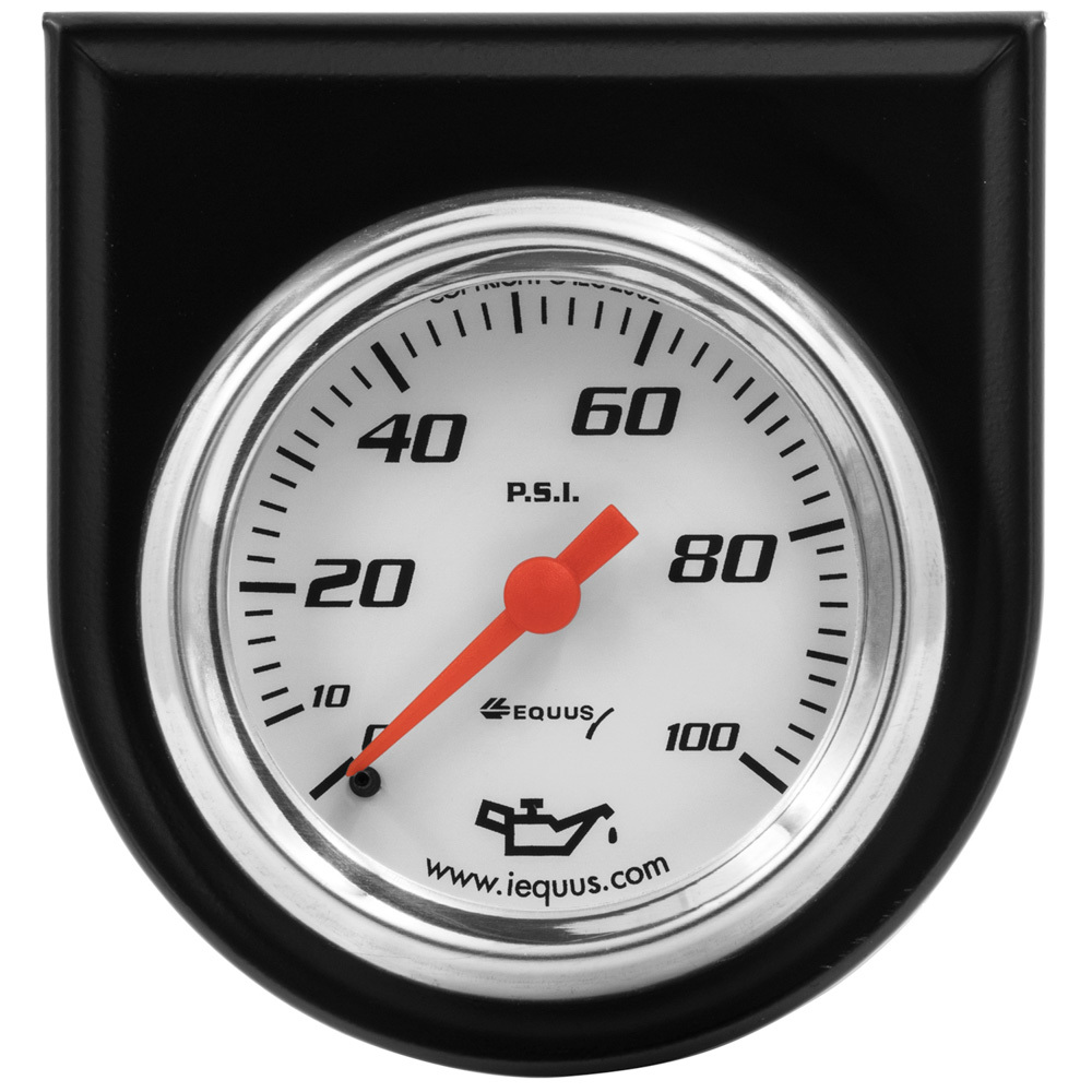 [EQUE5244] Equus - 2.0 Dia Oil Pressure Gauge W/Black Panel