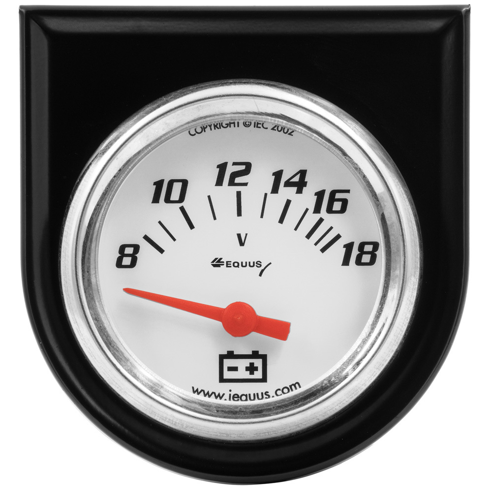 [EQUE5268] Equus - 2.0 Dia Voltmeter Gauge W/Black Panel