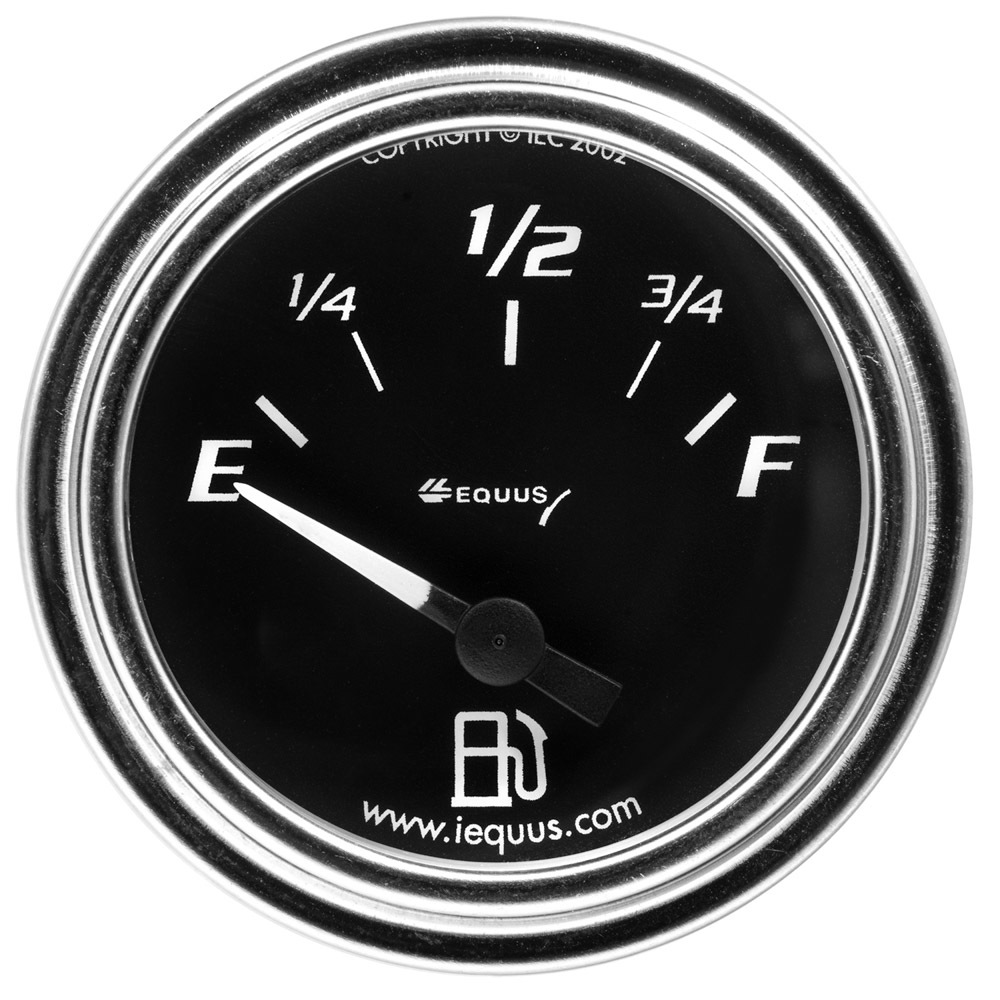 [EQUE7361] Equus - 2.0 Dia Fuel Level Gauge Chrome