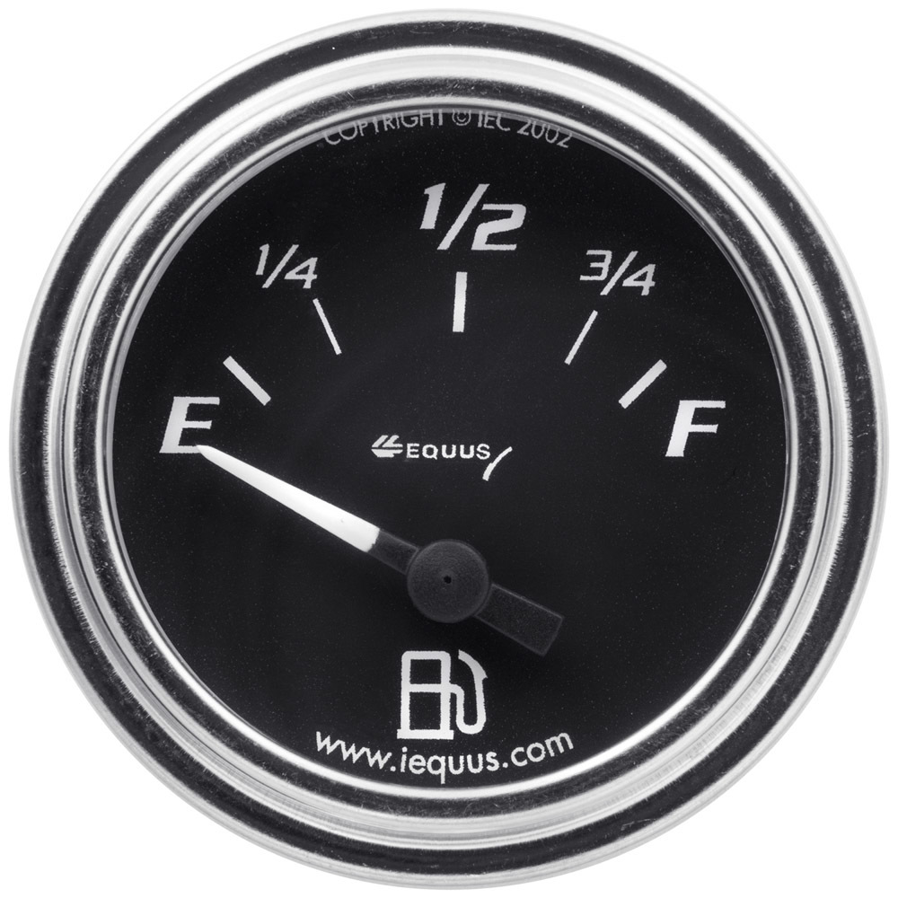 Equus - 2.0 Dia Fuel Level Gauge Chrome
