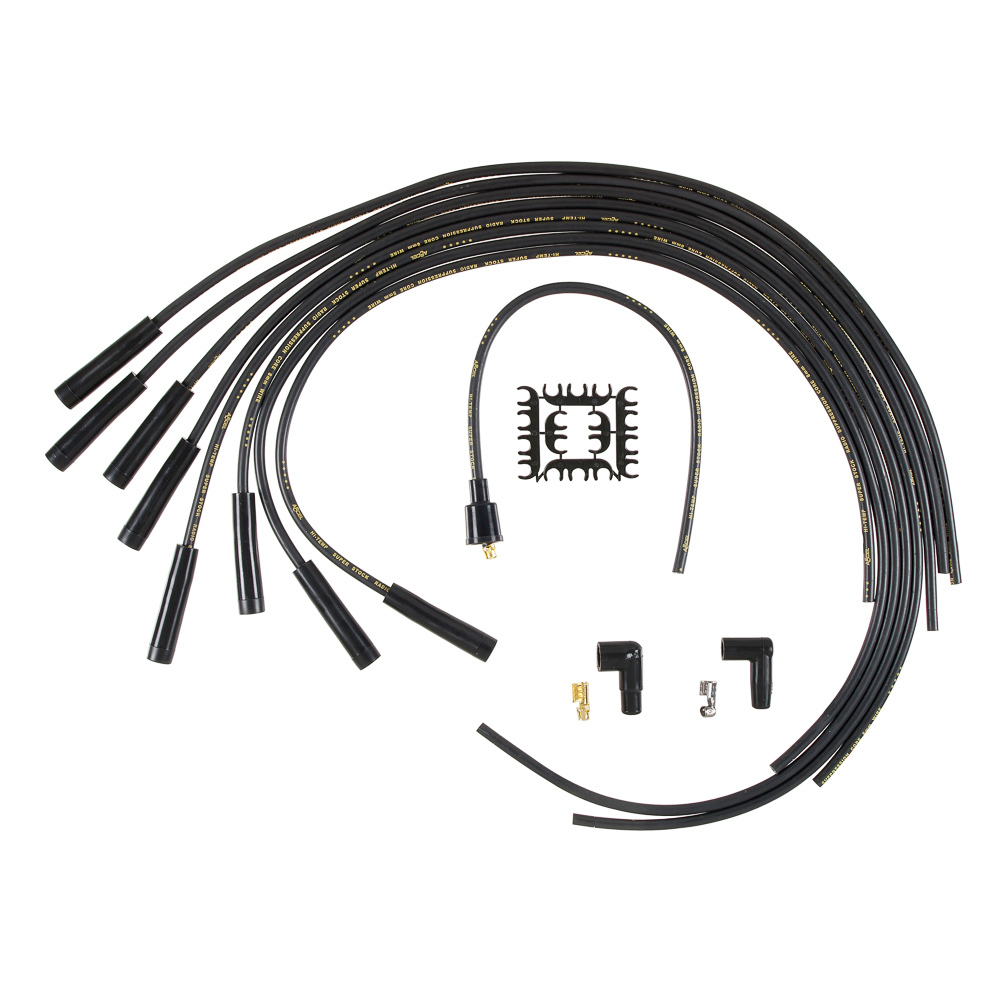 [ACL4040K] Accel - 8mm Straight End Black Universal