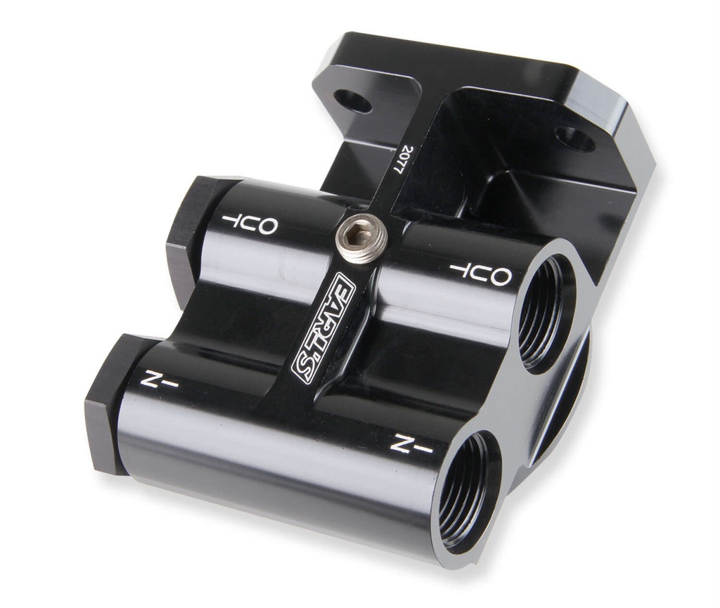 [EAR2077ERL] Earls - Single Remote Billet Oil Filter Mount
