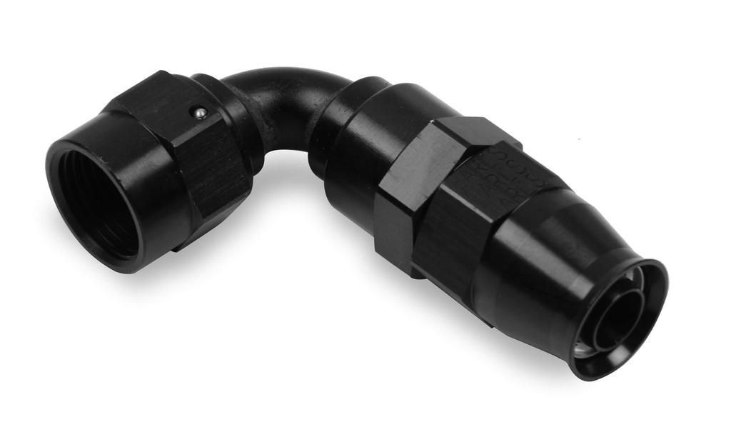 [EAR629106ERL] Earls - #6an Ultrapro Twist-On Fitting 90 Deg. Black