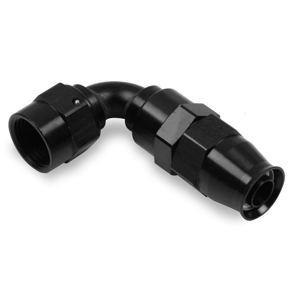 [EAR629108ERL] Earls - #8 Ultra Pro Hose End 90-Degree - Black