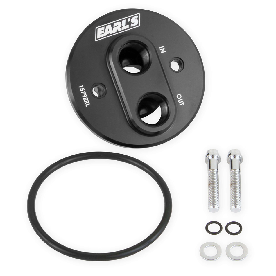 [EAR1579ERL] Earls - Oil Filter Adapter Chevy V8 68-00 Billet Aluminum