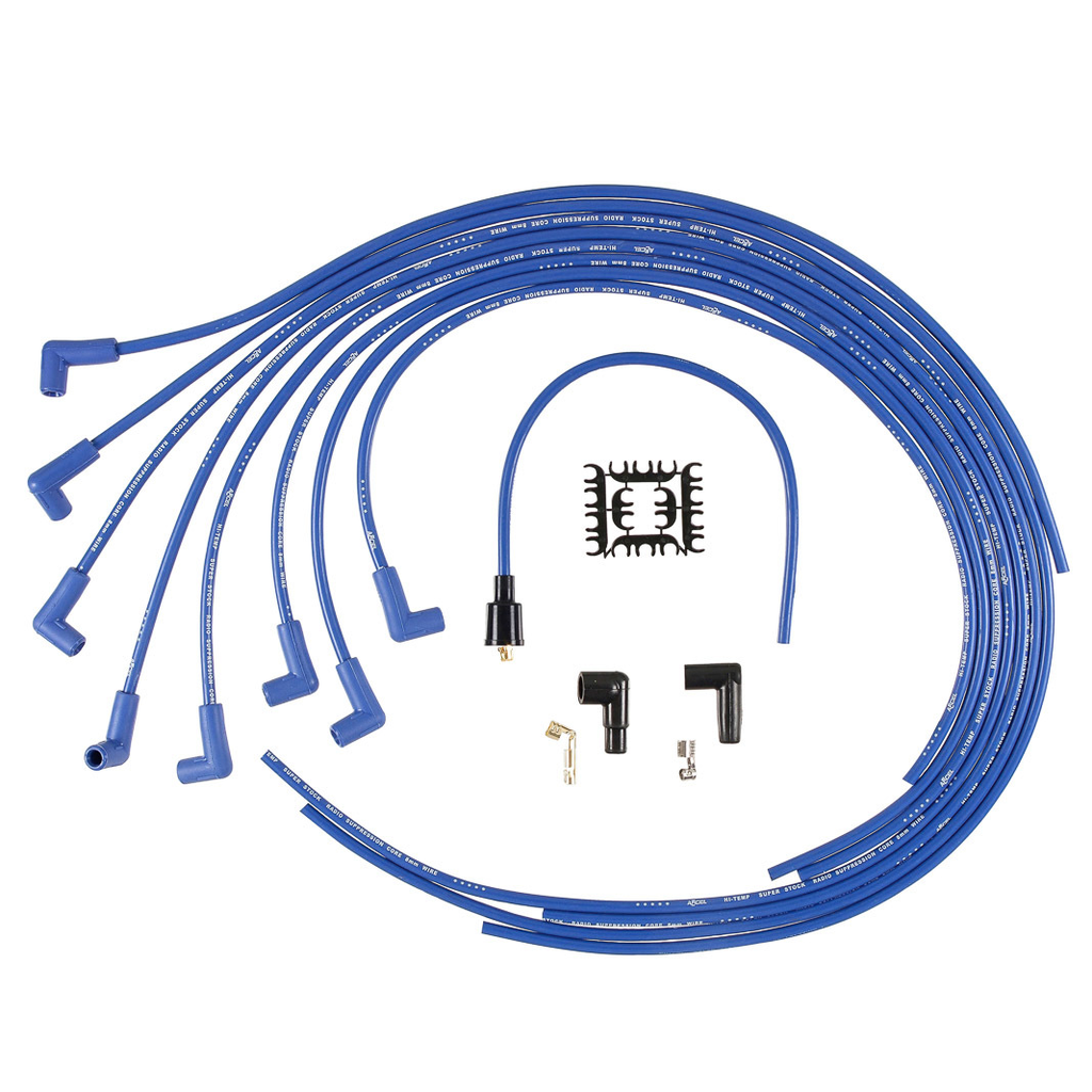 [ACL4041B] Accel - 8mm 90 Degree End Supp Blue Universal