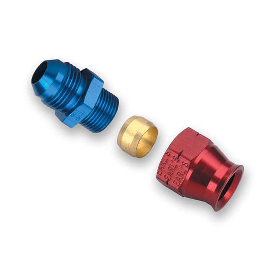 [EAR165064ERL] Earls - 6an Male To 1/4in Alum Tubing Adapter