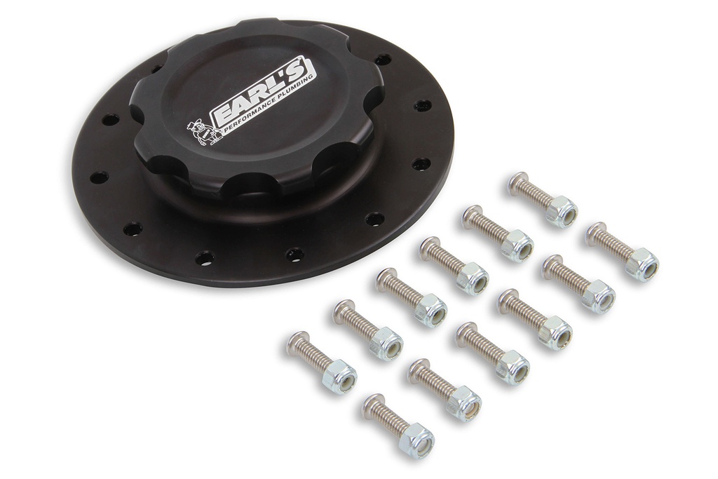 [EAR166017ERL] Earls - Alm Fuel Cell Cap & Bung W/12 Bolt Flange
