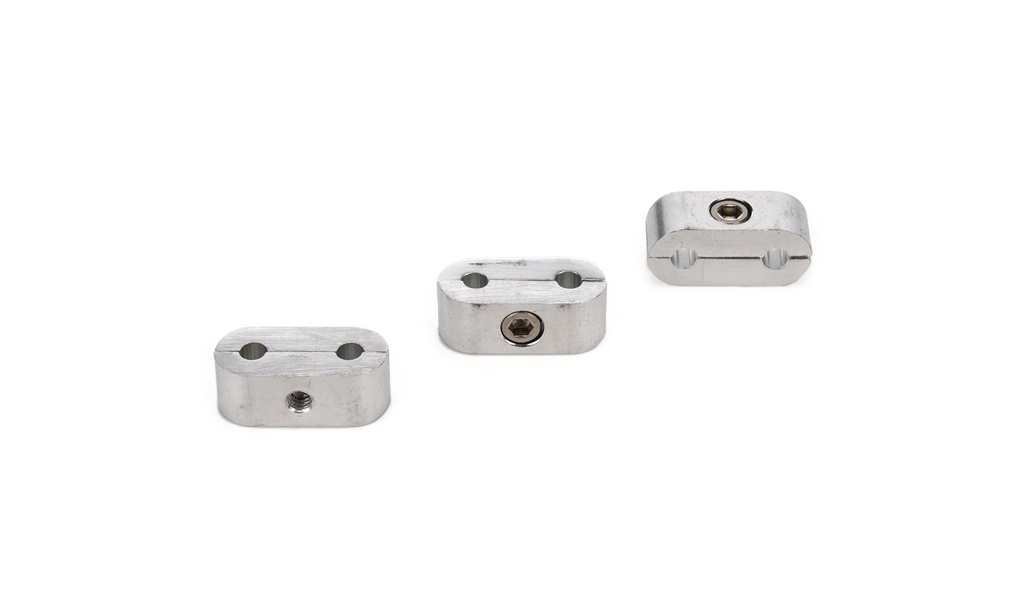 [EAR167203ERL] Earls - 3/16in. Polished Alum. Hose/Tube Separators-3pk