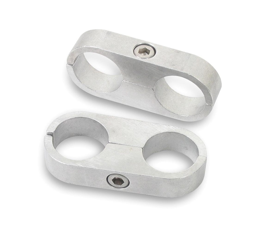 [EAR167208ERL] Earls - 1/2in. Polished Alum. Hose/Tube Separators-2pk