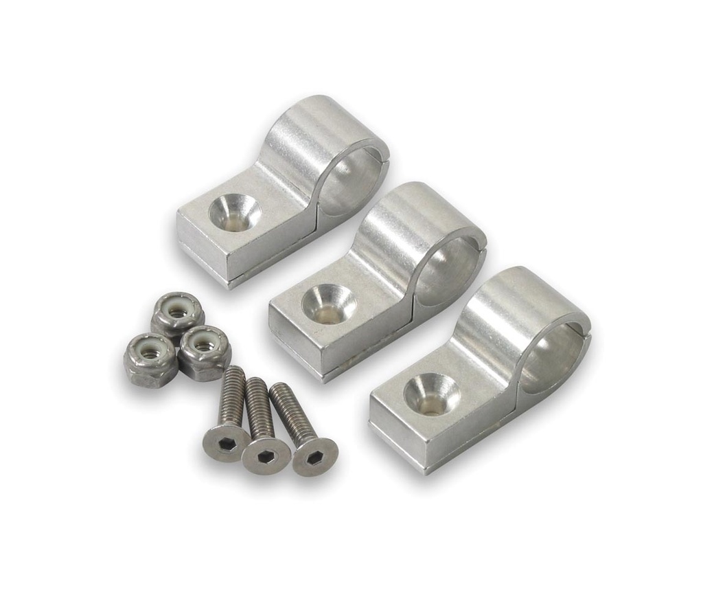 [EAR170206ERL] Earls - 3/8in Mach. Alum Clamp Clear