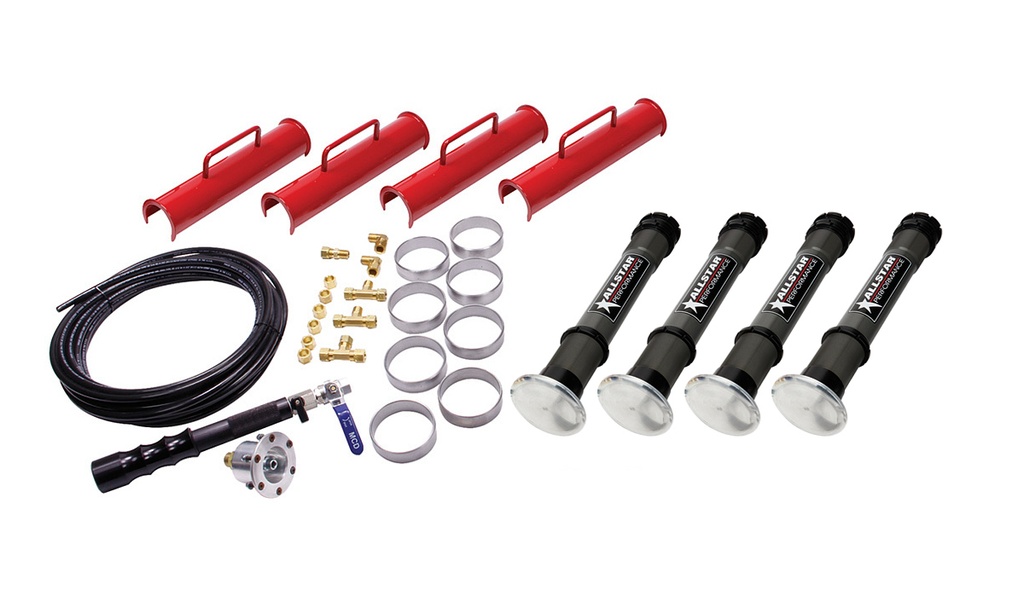 Allstar Performance - Air Jacks Complete Kit 4pcs 15.25in w/Dirt Foot